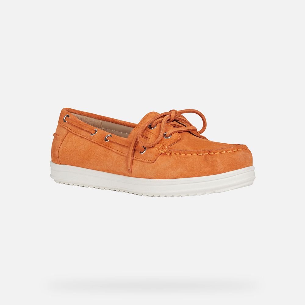 Geox Loafers Orange Genova - Geox Womens Shoes - ZGLMYJ192